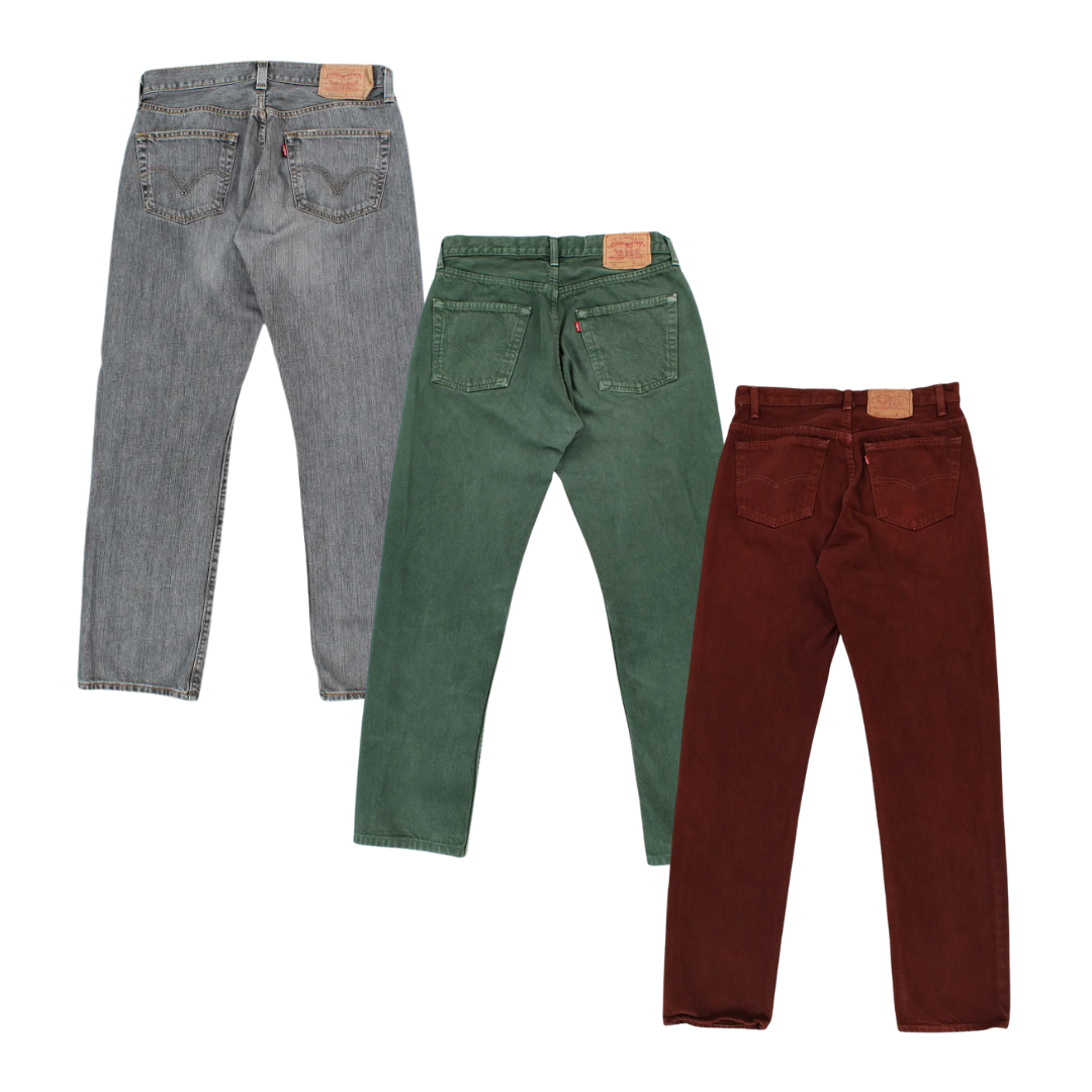Levi’s 501 Colourful Denim Jeans - Best Vintage Wholesale