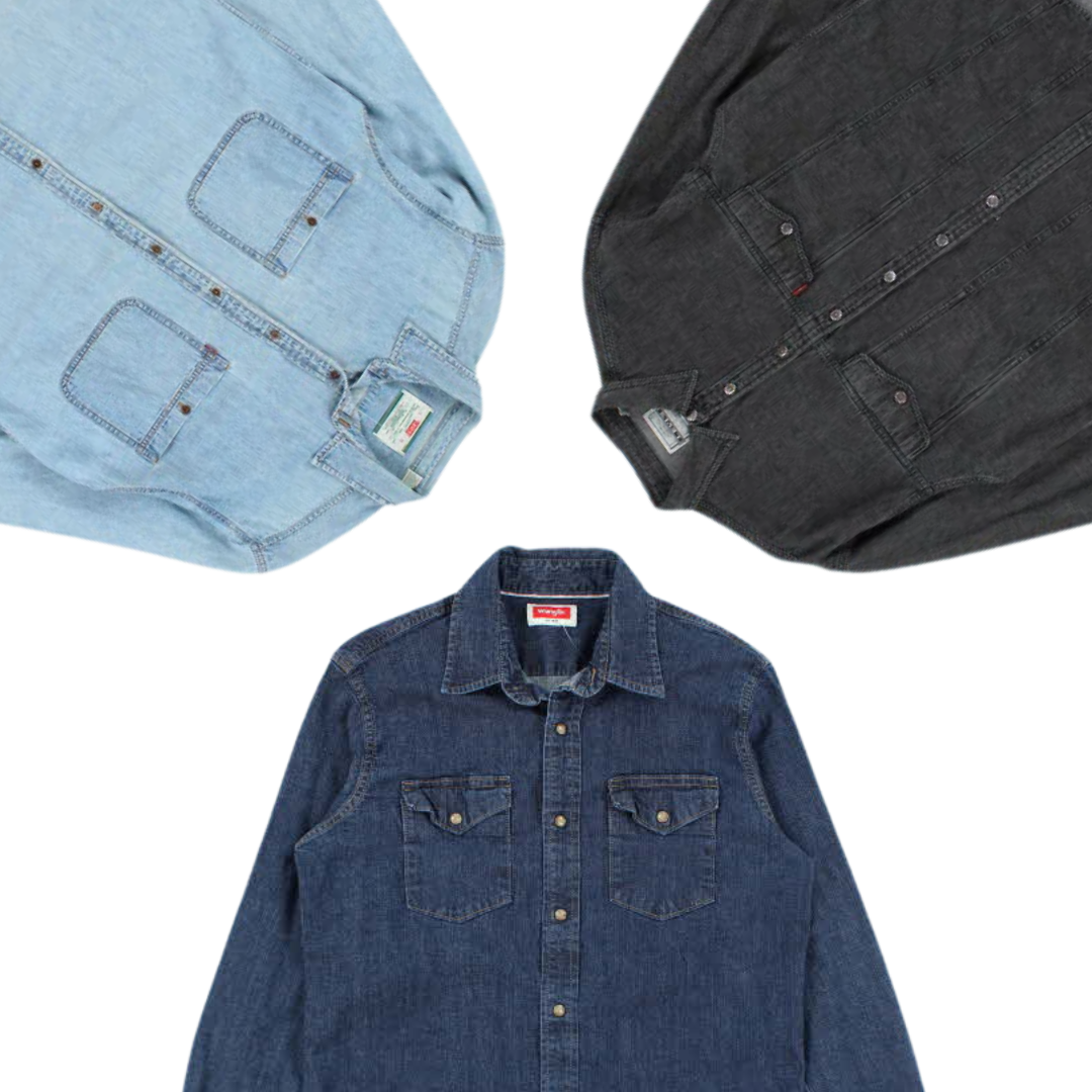 Levi's Lee Wrangler Denim Shirts - Best Vintage Wholesale