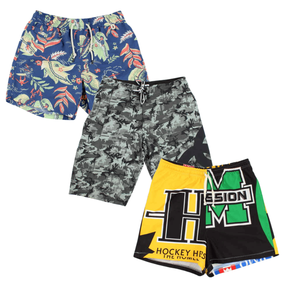 Surf Patterned Shorts - Best Vintage Wholesale