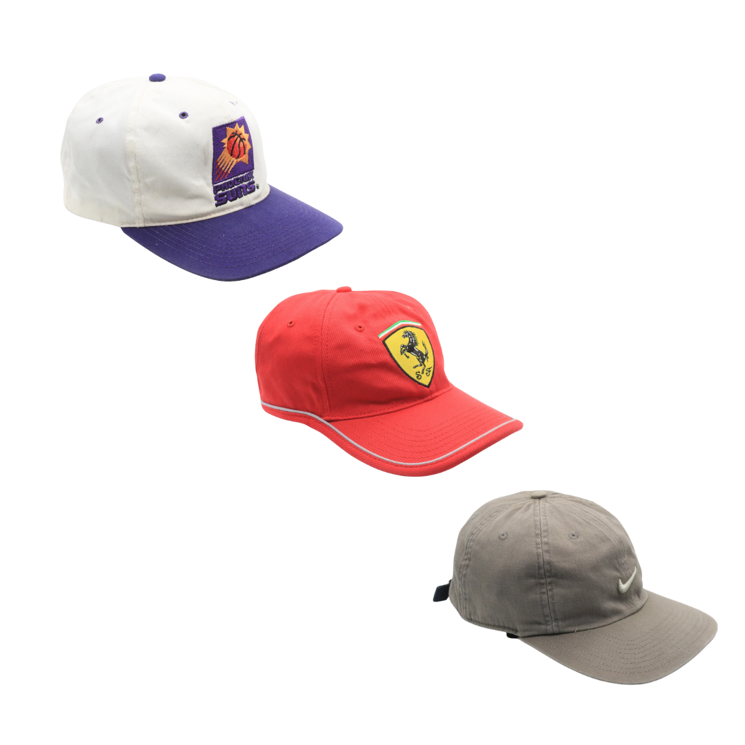 50x BRANDED USA PRO SPORT HATS Best Vintage Wholesale