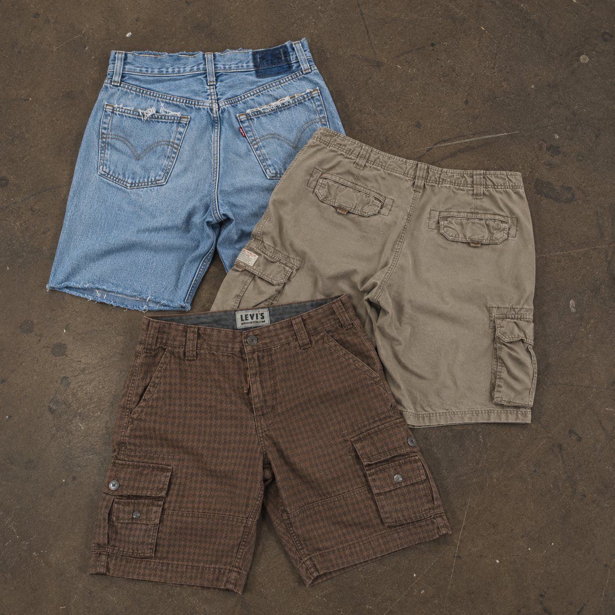 Branded Oversized Shorts - Best Vintage Wholesale