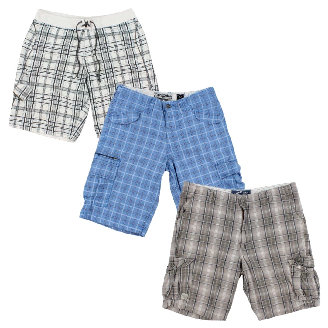 Branded Plaid Shorts - Best Vintage Wholesale