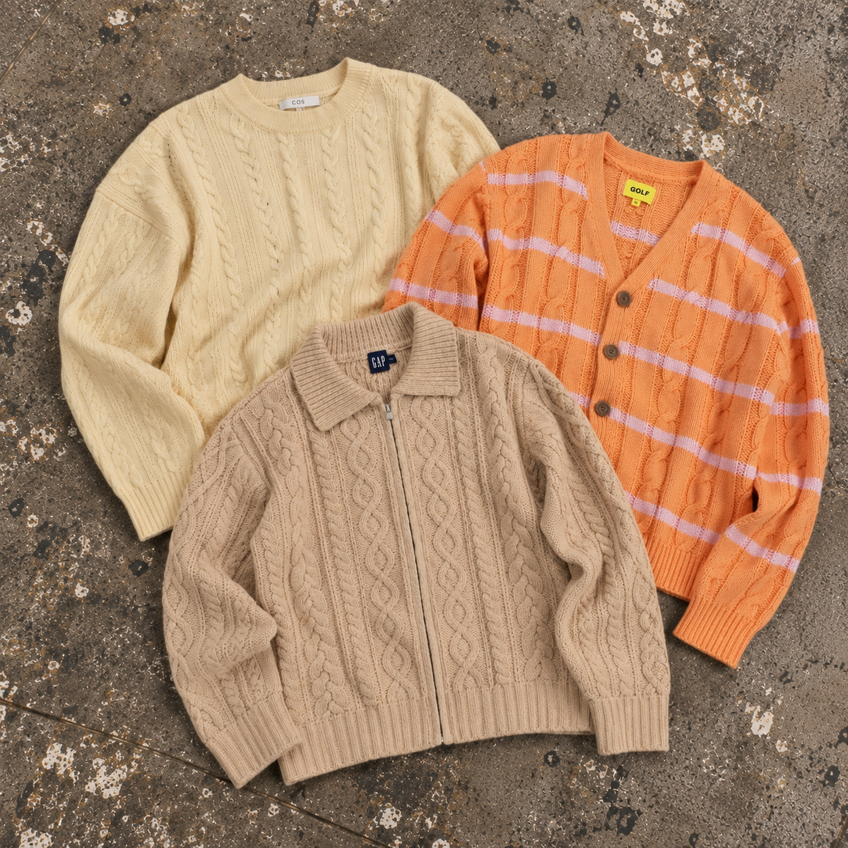 Cable Knit Sweaters - Best Vintage Wholesale