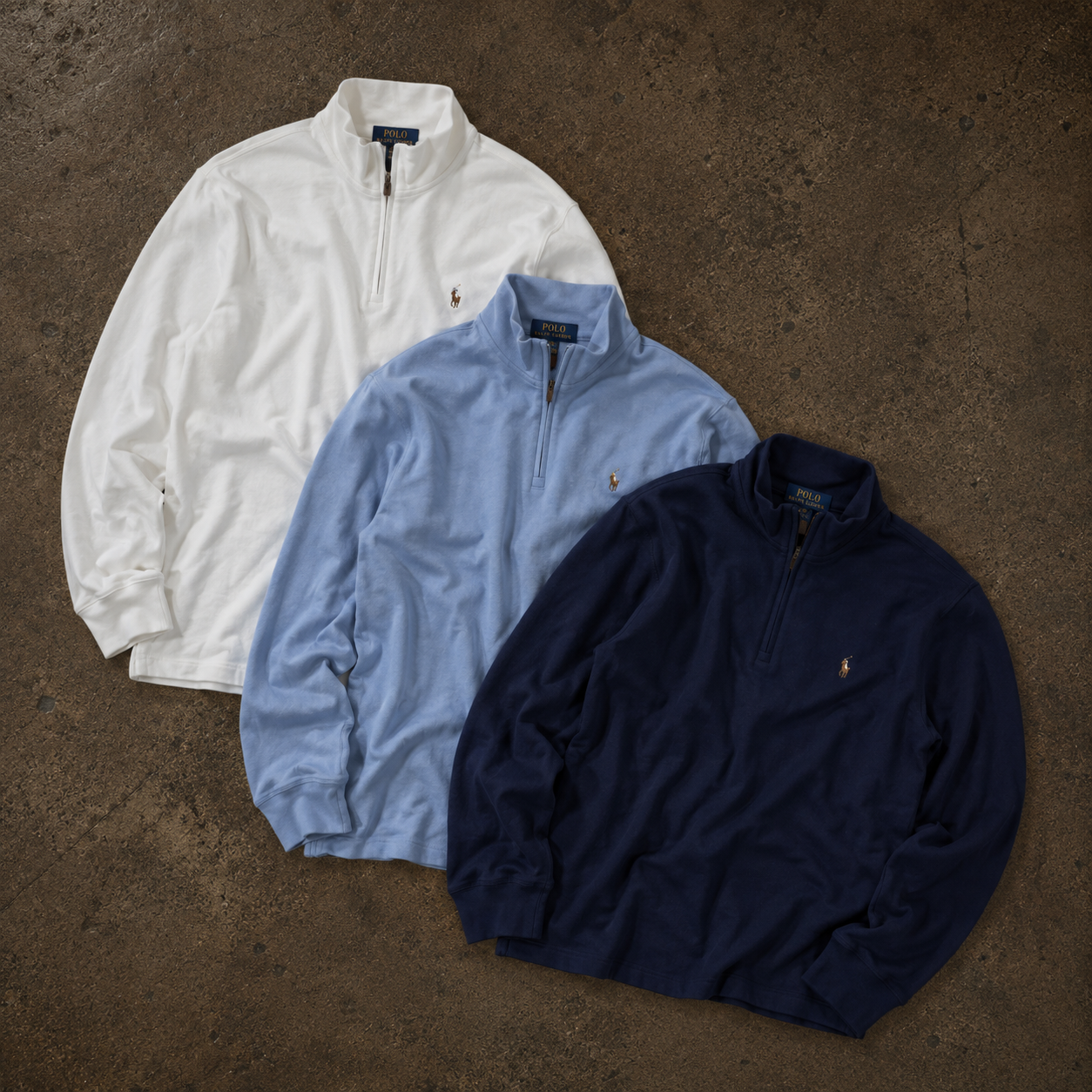 RALPH LAUREN 1/4 ZIP Best Vintage Wholesale