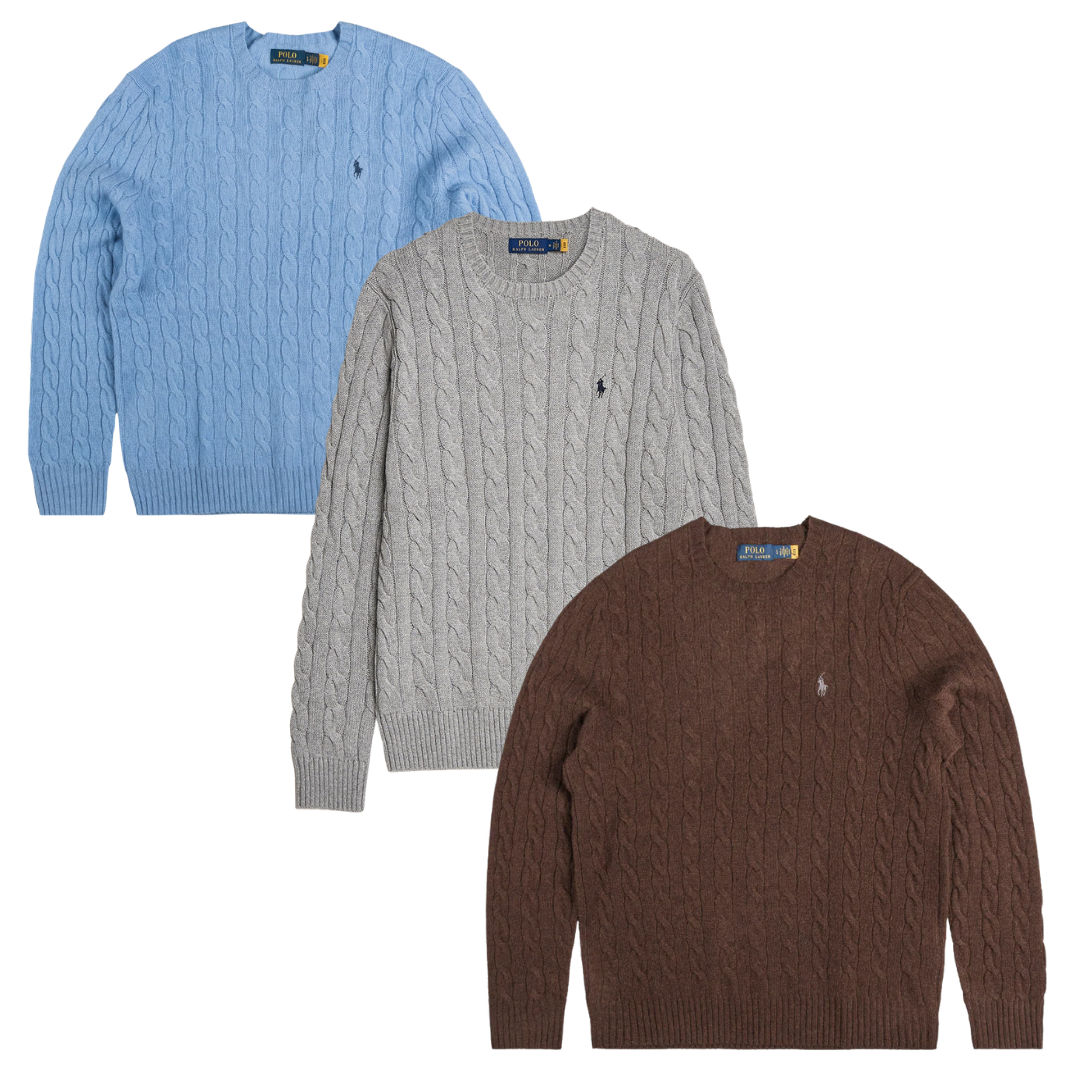 Ralph Lauren Cable Knit Sweaters - Best Vintage Wholesale
