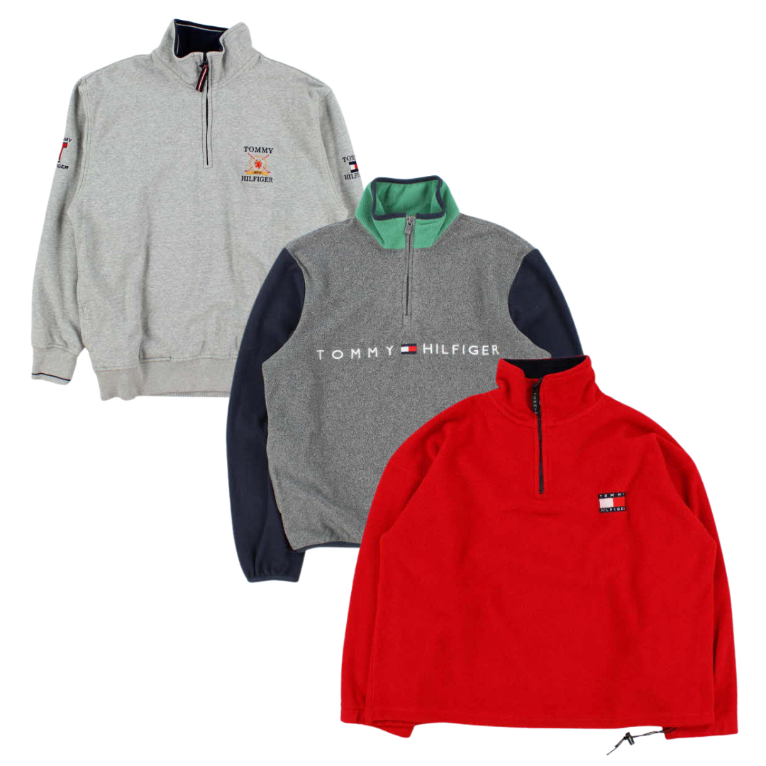 Tommy Hilfiger 1/4 Zip Knitwear - Best Vintage Wholesale