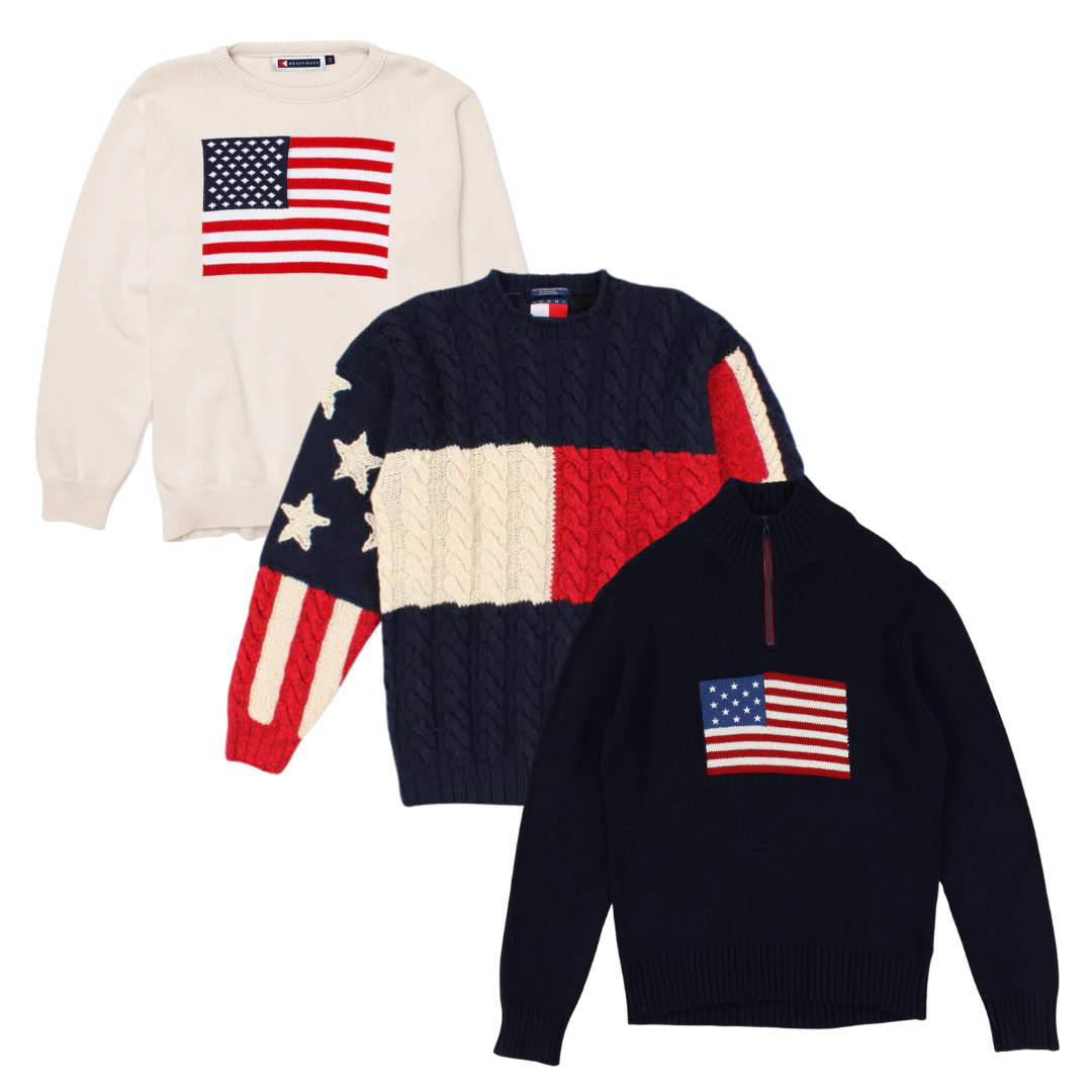 USA Flag Knitwear - Best Vintage Wholesale